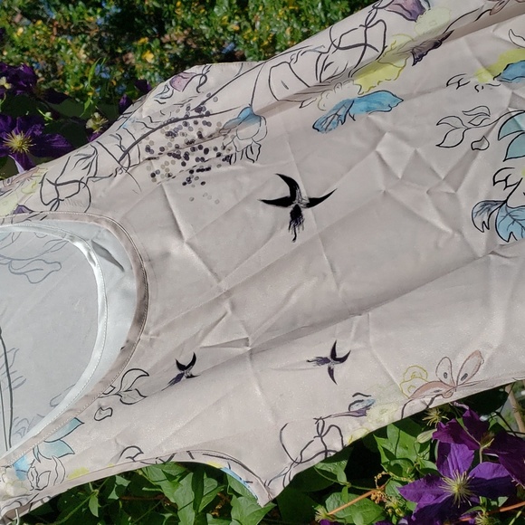 FLORAL Roses print Layered Short sleeve DRESS XL - XXL - Picture 5 of 6